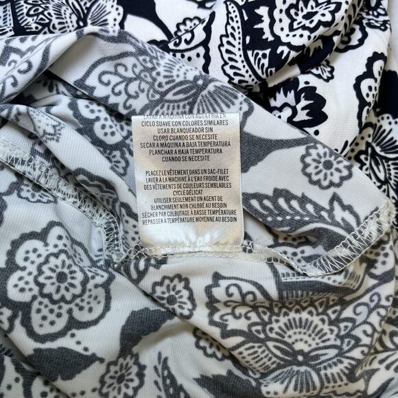 London Times halter wide crop leg blouson floral print jumpsuit women sz 12 - Picture 13 of 14